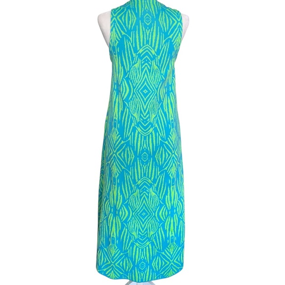 Zara Sleeveless Blue & Green Midi Dress – Summer Vibes, Size S. - Picture 4 of 9